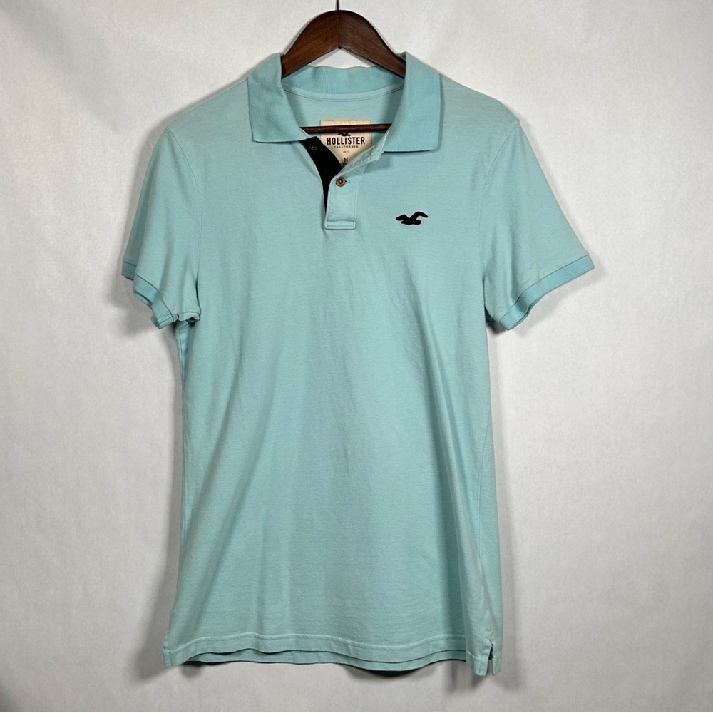 Hollister Light Blue Polo Size M